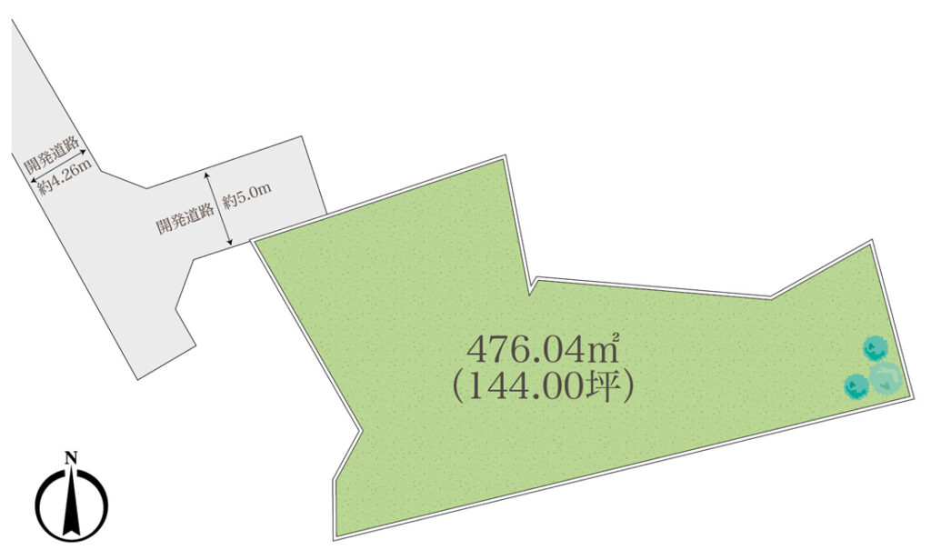 【松田町松田庶子】設計次第で理想の住まいが叶う144坪の土地